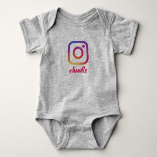 Kundenspezifisches Instagram Baby onsie Strampler