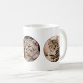 Kundenspezifisches Instagram Haustier-rundes Foto Kaffeetasse (VorderseiteRechts)