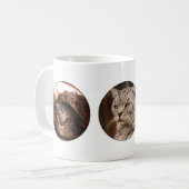 Kundenspezifisches Instagram Haustier-rundes Foto Kaffeetasse (Vorderseite Links)
