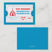 KUNDENSPEZIFISCHES Karnevals-Aufnahme-Karte BLAU Visitenkarte (Vorne/Hinten)