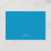 KUNDENSPEZIFISCHES Karnevals-Aufnahme-Karte BLAU Visitenkarte (Rückseite)