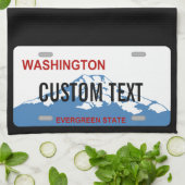 Kundenspezifisches Kfz-Kennzeichen-Geschirrtuch Handtuch (Gefaltet)