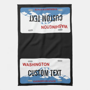 Kundenspezifisches Kfz-Kennzeichen-Geschirrtuch Handtuch