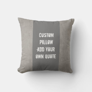 kundenspezifisches Kissen fügen Ihr eigenes Zitat
