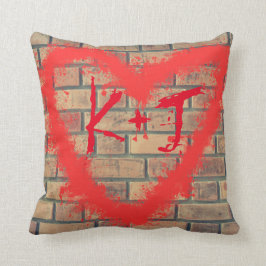 Kundenspezifisches Kissen Wurf der Backsteinmauer