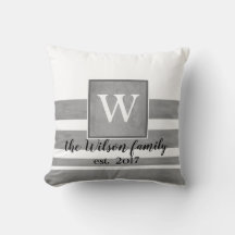 kundenspezifisches Kissensepium in Monogramm und w