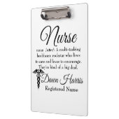 Kundenspezifisches Krankenschwester-Klemmbrett Klemmbrett (Links)
