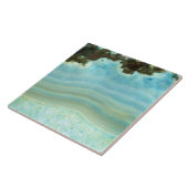 Kundenspezifisches leeres Aqua-blaue Fliese (Seite)