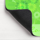 Kundenspezifisches Limones grünes BlumenMousepad Mousepad (Ecke)
