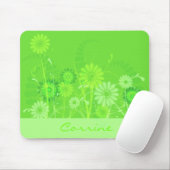 Kundenspezifisches Limones grünes BlumenMousepad Mousepad (Mit Mouse)