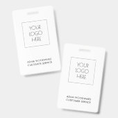 Kundenspezifisches Logo-Business-ID-Personal Mitar Ausweis (Vorder- & Rückseite)