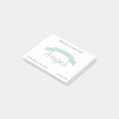 Kundenspezifisches Logo eingebrannt Wasserzeichen Post-it Klebezettel (angewinkelt)