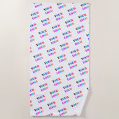 Kundenspezifisches Logo-Foto Werbeaktion Personali Strandtuch (Vorderseite)