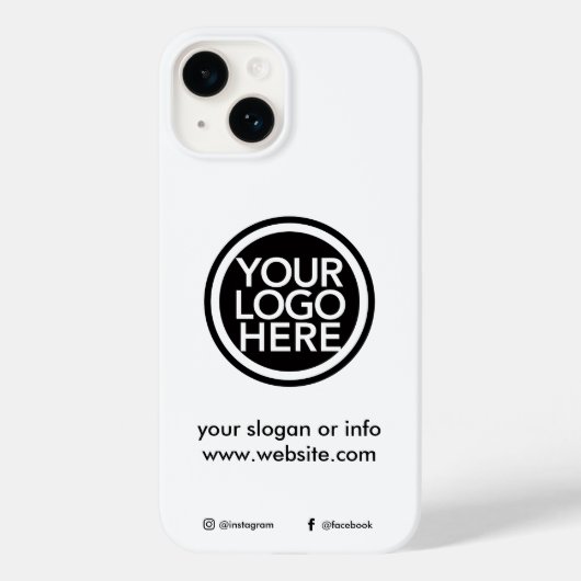 Kundenspezifisches Logo für Werbeaktionen Case-Mate iPhone Hülle (Rückseite)