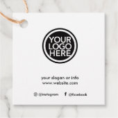 Kundenspezifisches Logo für Werbeaktionen Geschenkanhänger (Vorderseite)