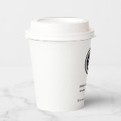 Kundenspezifisches Logo für Werbeaktionen Pappbecher (Vorderseite)