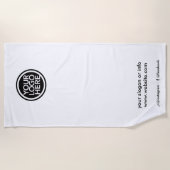 Kundenspezifisches Logo für Werbeaktionen Strandtuch (Vorderseite)