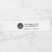 Kundenspezifisches Logo für Werbeaktionen Wasserflaschenetikett (Einzelnes Label)