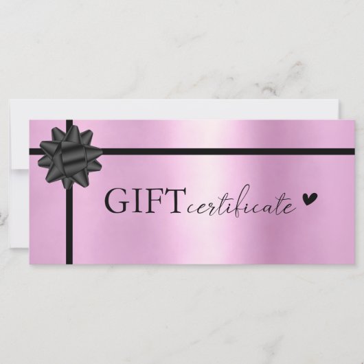 Kundenspezifisches Logo-Geschenkgutachten (Vorderseite)