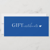 Kundenspezifisches Logo-Geschenkgutachten (Vorderseite)