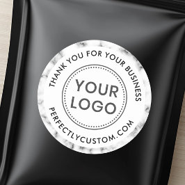 Kundenspezifisches Logo Marmor Grenz-Geschäft Viel Runder Aufkleber