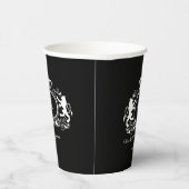 kundenspezifisches Logo Monogram Wappen Paper Cups Pappbecher (Rechts)