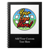 Kundenspezifisches Logo oder Personalisiertes Spir Notizblock (Vorderseite)