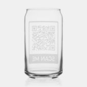 Kundenspezifisches Logo QR-Code-Geschäft Dosenglas (Rückseite)
