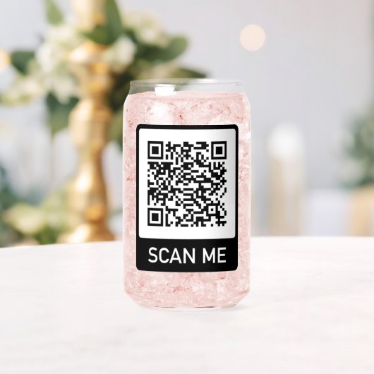 Kundenspezifisches Logo QR-Code-Geschäft Dosenglas (Insitu (Hochzeit))
