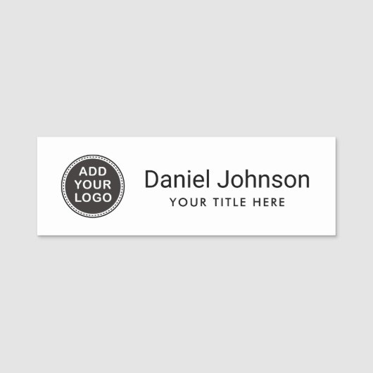 Kundenspezifisches Logogeschäftspersonal Namensschild (Vorderseite)