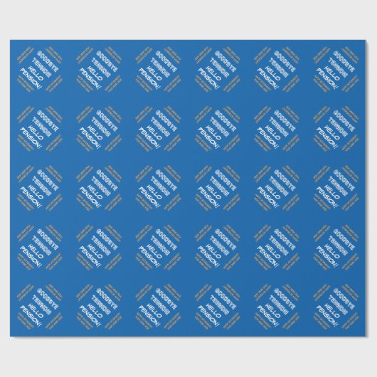 Kundenspezifisches lustiges geschenkpapier (Flach)