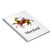 Kundenspezifisches Maryland-Krabben-Notizbuch Notizblock (Rechte Seite)