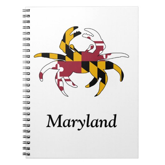 Kundenspezifisches Maryland-Krabben-Notizbuch Notizblock (Vorderseite)