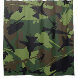 Kundenspezifisches Militärart-Tarnungs-Muster Duschvorhang