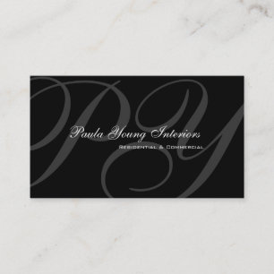 Kundenspezifisches modernes Monogramm 2 Visitenkarte