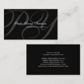 Kundenspezifisches modernes Monogramm 2 Visitenkarte (Vorne/Hinten)