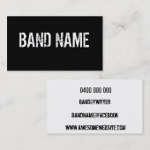 Kundenspezifisches modernes schwarzes u. weißes visitenkarte (Vorne/Hinten)