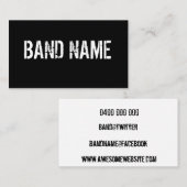 Kundenspezifisches modernes schwarzes u. weißes visitenkarte (Vorne/Hinten)