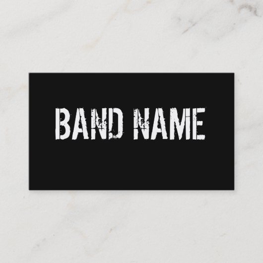 Kundenspezifisches modernes schwarzes u. weißes visitenkarte (Vorderseite)