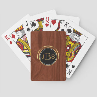 Kundenspezifisches Monogramm 3 beschriftet | Spielkarten