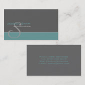 Kundenspezifisches Monogramm 4 Visitenkarte (Vorne/Hinten)