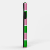 Kundenspezifisches Monogramm-adretter Streifen Case-Mate iPhone Hülle (Hinten/Rechts)