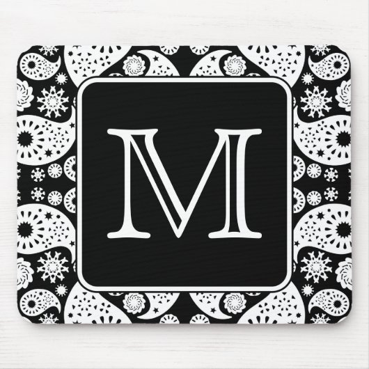 Kundenspezifisches Monogramm auf einfarbigem Mousepad (Vorne)