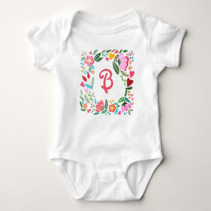 Kundenspezifisches Monogramm-Baby kleidet Baby Strampler