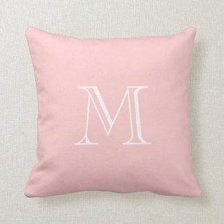 Kundenspezifisches Monogramm-Baby-Rosa-Kissen 2 Kissen