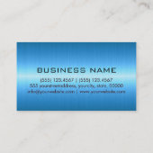 Kundenspezifisches Monogramm-blaues Visitenkarte (Rückseite)