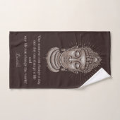 Kundenspezifisches Monogramm Buddha-Zitattuch-Set Badhandtuch Set (Handtuch)