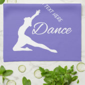 Kundenspezifisches Monogramm des TANZES u. Geschirrtuch (Gefaltet)