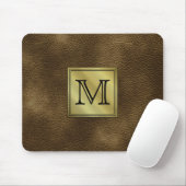 Kundenspezifisches Monogramm-Druckbild. Brown Mousepad (Mit Mouse)