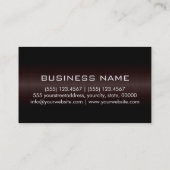 Kundenspezifisches Monogramm-dunkles Visitenkarte (Rückseite)